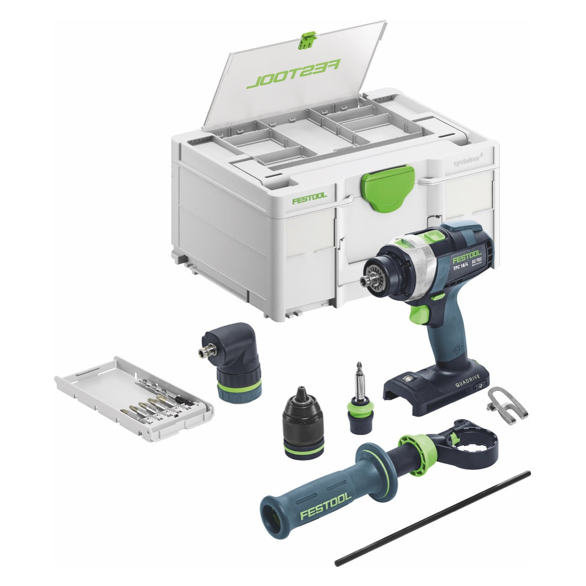 Festool TPC 18/4 I-Basic-Set trapano a percussione a batteria 18 V 75 Nm ( 577625 ) brushless + systainer - senza batteria, senza caricabatterie