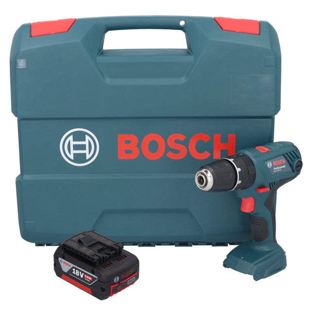 Bosch GSB 18V-21 trapano a percussione a batteria 18 V 55 Nm + 1x batteria ricaricabile 5,0 Ah + valigetta L - senza caricabatterie