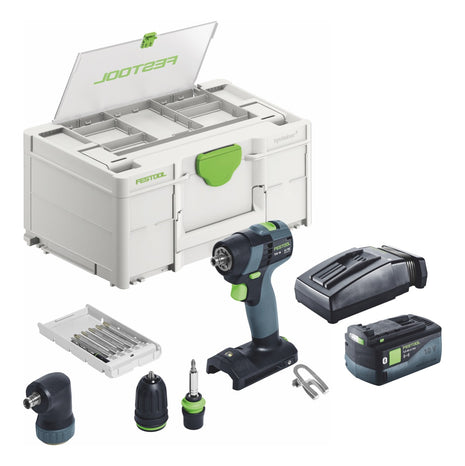 Festool TXS 18-Basic-Set Akku Bohrschrauber 18 V 40 Nm Brushless + 1x Akku 5,0 Ah + Ladegerät + Systainer - Toolbrothers