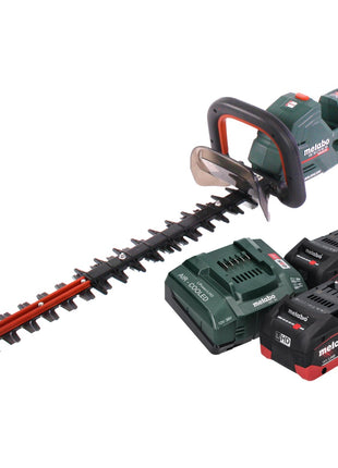 Metabo HS 18 LTX BL 55 Akku Heckenschere 18 V 50 cm Brushless + 2x Akku 8,0 Ah + Ladegerät - Toolbrothers