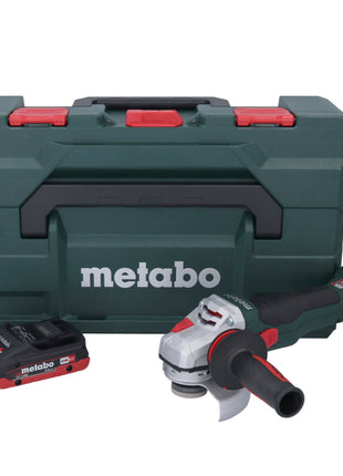 Metabo WB 18 LTX BL 15-125 Quick akumulatorowa szlifierka kątowa 18 V 125 mm bezszczotkowa + 1x akumulator 4,0 Ah + metaBOX - bez ładowarki