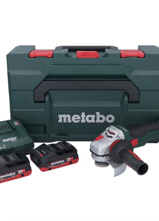 Metabo WB 18 LTX BL 15-125 Quick Meuleuse d'angle sans fil 18 V 125 mm Brushless + 2x batterie 4,0 Ah + chargeur + metaBOX