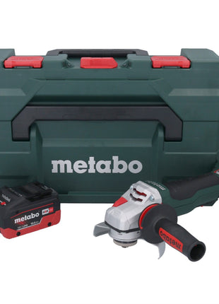 Metabo WPBA 18 LTX BL 15-125 Quick DS Meuleuse d'angle sans fil 18 V 125 mm Brushless + 1x batterie 10,0 Ah + metaBOX - sans chargeur