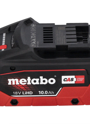 Metabo WPBA 18 LTX BL 15-125 Quick DS Meuleuse d'angle sans fil 18 V 125 mm Brushless + 1x batterie 10,0 Ah + metaBOX - sans chargeur