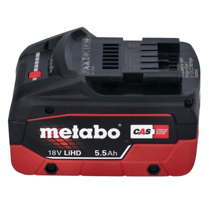 Smerigliatrice angolare a batteria Metabo WB 18 LTX BL 15-125 Quick 18 V 125 mm senza spazzole + 1x batteria ricaricabile 5,5 Ah + metaBOX - senza caricabatterie