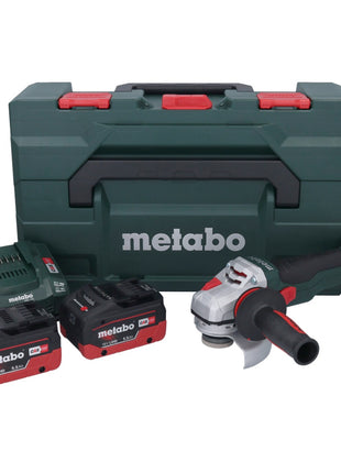 Metabo WB 18 LTX BL 15-125 Quick akumulatorowa szlifierka kątowa 18 V 125 mm bezszczotkowa + 2x akumulator 5,5 Ah + ładowarka + metaBOX ( 601730660 )