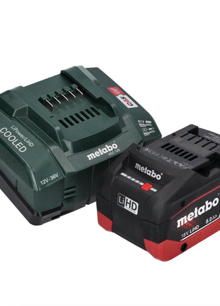 Metabo WB 18 LTX BL 15-125 Quick akumulatorowa szlifierka kątowa 18 V 125 mm bezszczotkowa + 1x akumulator 8,0 Ah + ładowarka + metaBOX