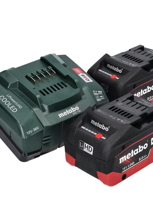 Metabo WB 18 LTX BL 15-125 Quick akumulatorowa szlifierka kątowa 18 V 125 mm bezszczotkowa + 2x akumulator 8,0 Ah + ładowarka + metaBOX