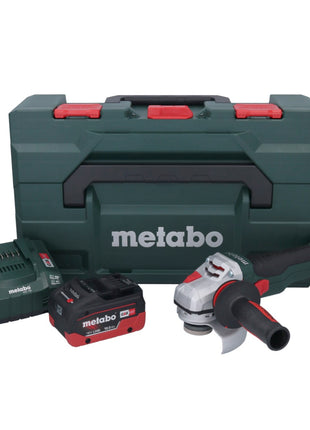 Metabo WB 18 LTX BL 15-125 Quick akumulatorowa szlifierka kątowa 18 V 125 mm bezszczotkowa + 1x akumulator 10,0 Ah + ładowarka + metaBOX