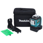 Makita SK 700 GD Laser lignes croisées vert 12 V max IP 54 35 m Solo - sans batterie, sans chargeur