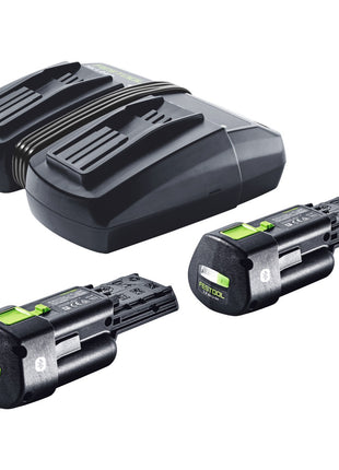 Festool Energie Set 2x BP 18 Li 3,0 Ergo I Akku 18 V 3,0 Ah / 3000 mAh Li-Ion ( 2x 577704 ) + TCL 6 DUO Doppel Ladegerät ( 577017 ) - Toolbrothers