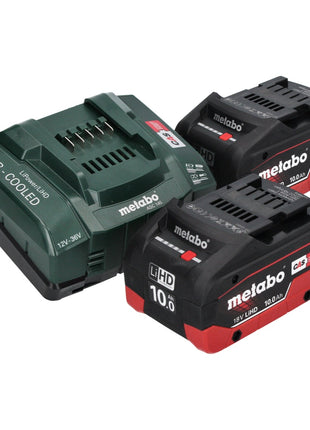 Metabo W 18 L 9-125 Akku Winkelschleifer 18 V 125 mm + 2x Akku 10,0 Ah + Ladegerät + metaBOX - Toolbrothers