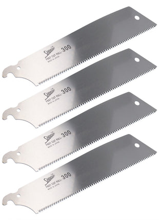 Shogun 4x NOKOGIRI Zugsägeblatt Holzsägeblatt Set 300 mm 13 Zoll ( 4x PIS/OK-300 ) Induktiv gehärtet für Shogun NOKOGIRI Japansäge - Made in Japan - Toolbrothers