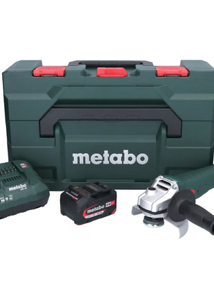 Metabo W 18 7-125 Meuleuse d'angle sans fil 18 V 125 mm + 1x batterie 4,0 Ah + chargeur + metaBOX