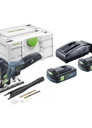 Festool CARVEX PSC 420-Basic Akku Pendelstichsäge 18 V 120 mm Brushless + 2x Akku 3,0 Ah + Ladegerät + Systainer