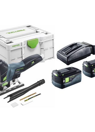 Festool CARVEX PSC 420-Basic scie sauteuse alternative sans fil 18 V 120 mm Brushless + 2x batterie 5.0 Ah + chargeur + systainer