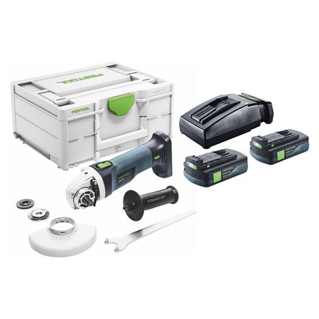 Festool AGC 18-125 EB-Basic Akku Winkelschleifer 18 V 125 mm Brushless + 2x Akku 3,0 Ah + Ladegerät + Systainer - Toolbrothers