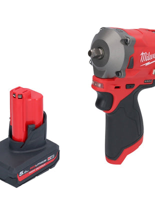 Milwaukee M12 FIW38-501 Akku Schlagschrauber 12 V 339 Nm 3/8" Brushless + 1x Akku 5,0 Ah - ohne Ladegerät - Toolbrothers