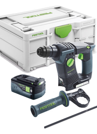 Festool BHC 18-Basic Akku Bohrhammer 18 V 1,8 J SDS Plus Brushless + 1x Akku 5,0 Ah + Systainer - ohne Ladegerät - Toolbrothers