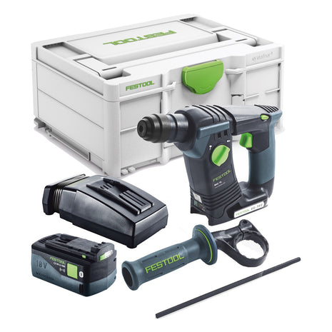 Festool BHC 18-Basic Akku Bohrhammer 18 V 1,8 J SDS Plus Brushless + 1x Akku 5,0 Ah + Ladegerät + Systainer - Toolbrothers