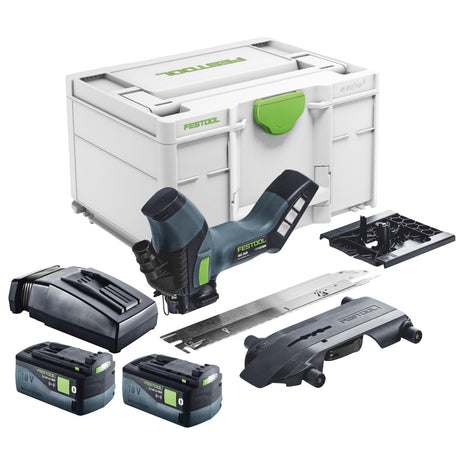 Festool ISC 240 EB-Basic Akku Dämmstoffsäge 18 V 240 mm + 2x Akku 5,0 Ah + Ladegerät + Systainer - Toolbrothers