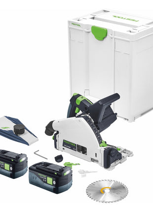 Festool TSC 55 KEB-Basic Akku Tauchsäge 18 V / 36 V ( 2x 18 V ) 160 mm Brushless + 2x Akku 5,0 Ah + Systainer - ohne Ladegerät - Toolbrothers