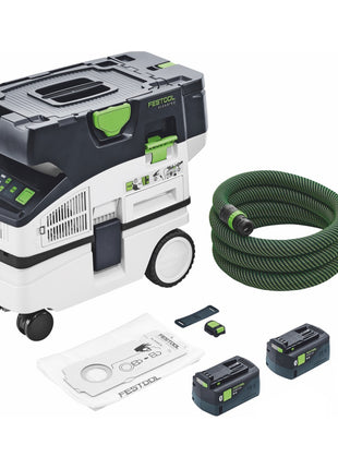 Festool CTLC MINI I-Basic Akku Absaugmobil 36 V ( 2x 18 V ) Staubkl. L + 2x Akku 5,0 Ah - ohne Ladegerät - Toolbrothers