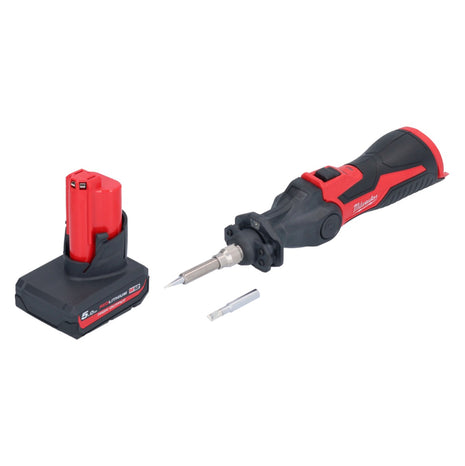 Milwaukee M12 SI-501 Akku Lötkolben 12 V 400 °C + 1x Akku 5,0 Ah - ohne Ladegerät - Toolbrothers