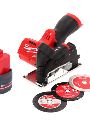 Milwaukee M12 FCOT-251 Multimaterialschneider 12 V 76 mm Brushless + 1x Akku 2,5 Ah - ohne Ladegerät - Toolbrothers