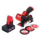 Milwaukee M12 FCOT-401 Multimaterialschneider 12 V 76 mm Brushless + 1x Akku 4,0 Ah - ohne Ladegerät - Toolbrothers