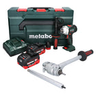 Metabo BS 18 LTX BL Q I Akku Bohrschrauber 18 V 130 Nm Brushless ( 602359770 ) + 2x Akku 5,5 Ah + Ladegerät + PowerX3 Drehmomentvorsatz + metaBOX