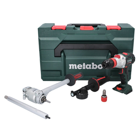 Perceuse à percussion sans fil Metabo SB 18 LTX BL QI 18 V 130 Nm sans balais + embout dynamométrique PowerX3 + métaBOX - sans batterie, sans chargeur