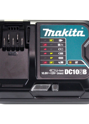 Kit source d'alimentation Makita (197641-2) 2x batterie BL 1041 B 12 V max. 4,0 Ah CXT + chargeur DC 10 SB + Makpac