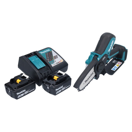Tagliabordi a batteria Makita DUC 101 RG 18 V 10 cm Brushless + 2x batteria 6,0 Ah + kit caricabatterie