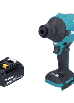 Makita DAS 180 T1 Akku Gebläse 18 V Brushless + 1x Akku 5,0 Ah - ohne Ladegerät - Toolbrothers