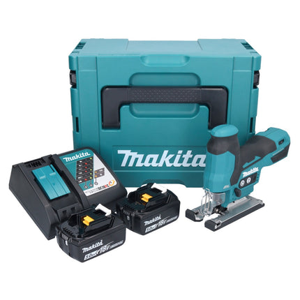 Makita DJV 185 RTJ Akku Pendelhubstichsäge 18 V Brushless + 2x Akku 5,0 Ah + Ladegerät + Makpac - Toolbrothers