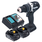 Makita DHP 484 RGB Akku Schlagbohrschrauber 18 V 54 Nm Brushless Schwarz + 2x Akku 6,0 Ah + Ladegerät - Toolbrothers