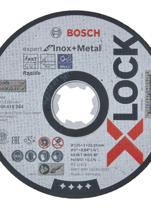 Bosch Expert for Inox & Metal Trennscheibe X-LOCK 125 x 22,23 mm 5 Stk. ( 5x 2608619264 ) - Toolbrothers