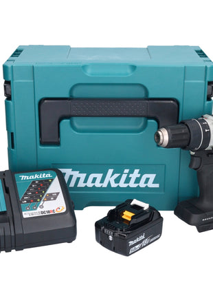 Makita DHP 484 RT1JB Akku Schlagbohrschrauber 18 V 54 Nm Brushless Schwarz + 1x Akku 5,0 Ah + Ladegerät + Makpac - Toolbrothers