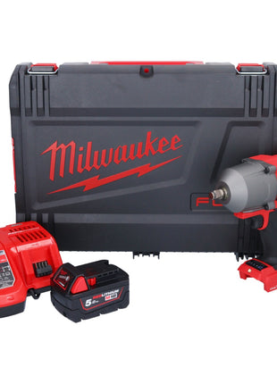 Milwaukee M18 ONEFHIWF12-501X Akku Schlagschrauber 18 V 1356 Nm 1/2" Brushless + 1x Akku 5,0 Ah + Ladegerät + HD Box