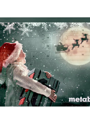 Metabo Adventskalender mit 31 tlg. Werkzeug Set ( 626694000 ) Bits / Stecknüsse / Ratsche