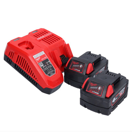 Milwaukee M18 FSAG115X-402X Akku Winkelschleifer 18 V 115 mm Brushless + 2x Akku 4,0 Ah + Ladegerät + HD Box