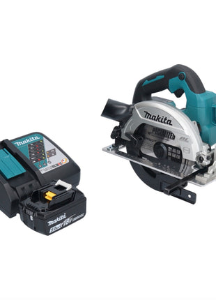 Makita DHS 661 RT1 Akku Handkreissäge 18 V 165 mm Brushless + 1x Akku 5,0 Ah + Ladegerät - Toolbrothers