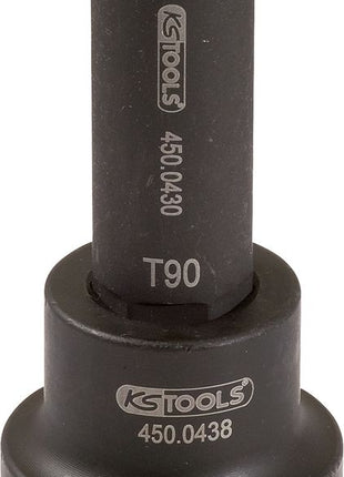 KS TOOLS 1" Kraft-Bit-Stecknuss Torx, lang, T90 ( 450.0474 ) - Toolbrothers