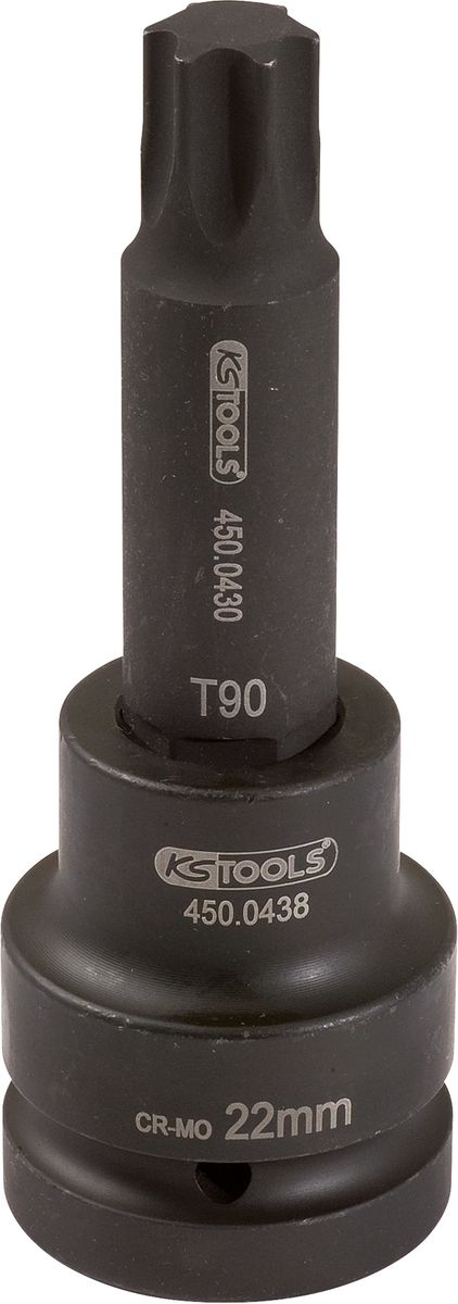 KS TOOLS 1" Kraft-Bit-Stecknuss Torx, lang, T90 ( 450.0474 ) - Toolbrothers