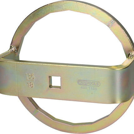 KS TOOLS 1/2" Ölfilterschlüssel Ø 135,0 mm / 18 Flächen  ( 460.1185 ) - Toolbrothers