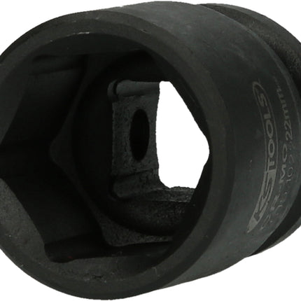 KS TOOLS 1/2" Sechskant-Kraft-Stecknuss, kurz, 22mm ( 515.1022 ) - Toolbrothers