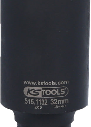 KS TOOLS 1/2" Sechskant-Kraft-Stecknuss, lang, 32mm ( 515.1132 ) - Toolbrothers