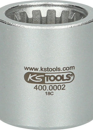 KS TOOLS 1/2" Spezial Stecknuss mit Sonderprofil, matt, 30 mm ( 400.0002 ) - Toolbrothers