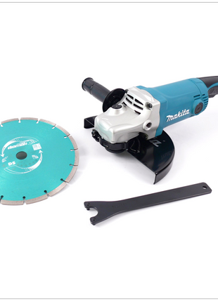 Makita GA 9050 2000 W 230 mm Winkelschleifer mit 1 x DIAMAK Diamantscheibe P-44155 - Toolbrothers